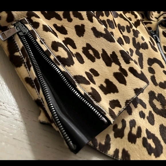 Ralph Lauren Purple Label Bevelyn Leopard Print Leather Jacket MSRP 7336$ - Picture 11 of 14